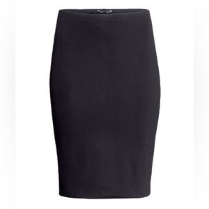 H&M Black Pencil Skirt
